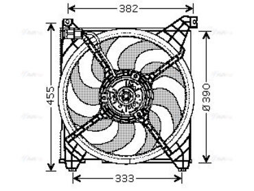 Ventilator za Hyundai Tucson od 2004. do 2008. god.