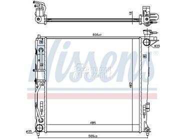 Hladnjak za Kia Sportage od 2010. do 2014. god.