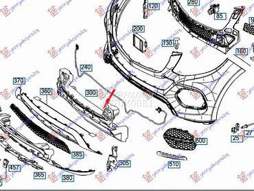Spojler prednjeg branika za Mercedes Benz ML Klasa