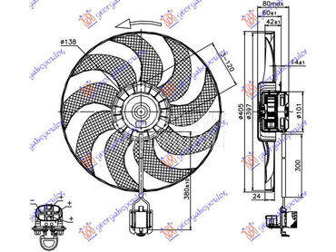 Ventilator za Opel Astra J