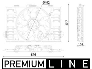 Ventilator za Porsche Panamera od 2009. do 2016. god.