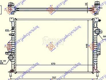 Hladnjak za Volvo XC70 od 2007. do 2013. god.