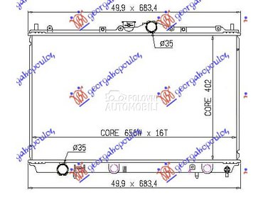 Hladnjak za Mitsubishi Carisma od 1996. do 2005. god.