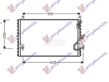 Hladnjak klime za Mercedes Benz W124 od 1984. do 1993. god.