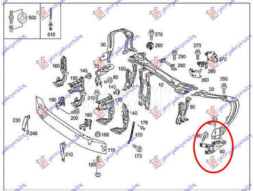 Nosac za Mercedes Benz CLC Klasa od 2001. do 2008. god.
