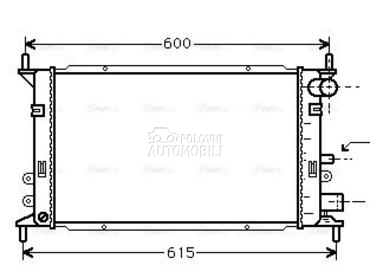 Hladnjak za Ford Escort od 1990. do 1992. god.