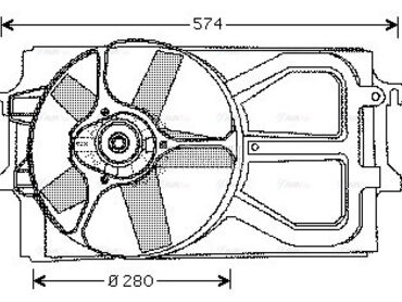 Ventilator za Ford Fiesta od 1990. do 1995. god.