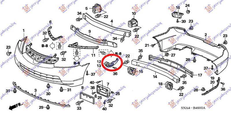 NOSAC PREDNJEG BRANIKA