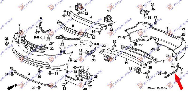 NOSAC ZADNJEG BRANIKA