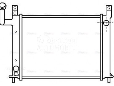 Hladnjak za Nissan Sunny od 1986. do 1989. god.