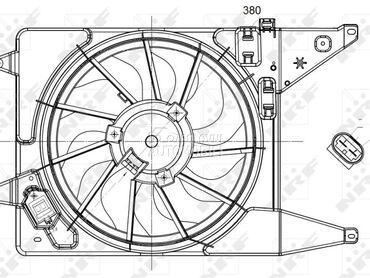 Ventilator za Dacia Duster od 2010. do 2017. god.