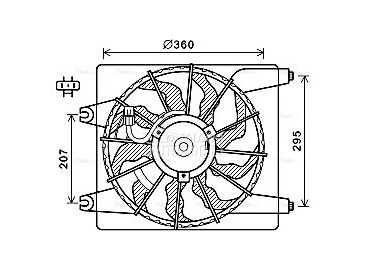 Ventilator za Hyundai Santa Fe od 2009. do 2012. god.