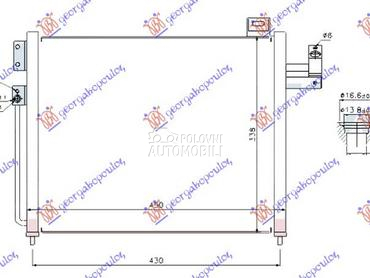Hladnjak Klime za Mazda Premacy od 1999. do 2004. god.