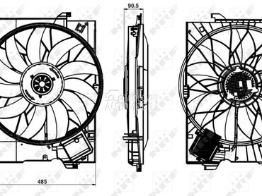 Ventilator za Mercedes Benz S Klasa od 2005. do 2013. god.