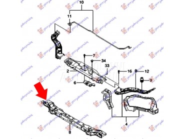 NOSAC HLADNJAKA za Chevrolet Lacetti