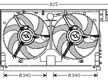 Ventilator za Peugeot Partner od 1996. do 2002. god.