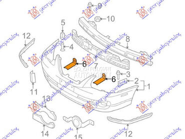 NOSAC PREDNJEG BRANIKA za Hyundai Elantra od 2004. do 2007. god.