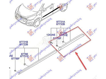 Lajsna za Hyundai i10 od 2007. do 2010. god.