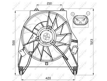 Ventilator za Renault Kangoo od 1998. do 2003. god.