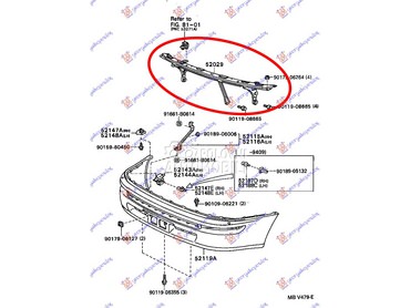 Sina branika za Toyota Corolla od 1992. do 1996. god.