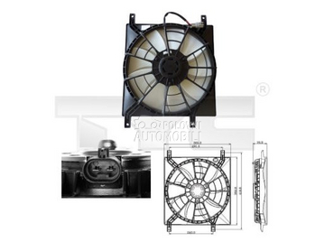 Ventilator za Suzuki SX4 od 2007. do 2013. god.