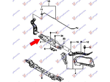 Vezni lim za Daewoo Nubira od 2003. do 2005. god.