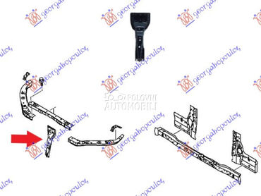 Nosac brave haube za Fiat Fullback