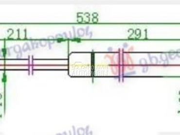 Amortizer haube i gepeka za Hyundai Accent od 1994. do 1997. god.