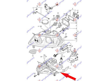 Nosac Fara za Volkswagen Touareg od 2003. do 2010. god.