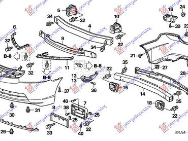 NOSAC ZADNJEG BRANIKA za Honda Civic od 2006. do 2011. god.
