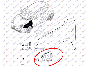 Nosac za Alfa Romeo MiTo