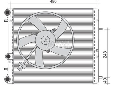 Ventilator za Škoda Roomster od 2006. do 2010. god.