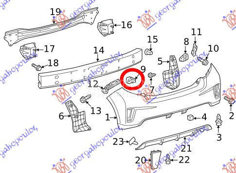 NOSAC ZADNJEG BRANIKA