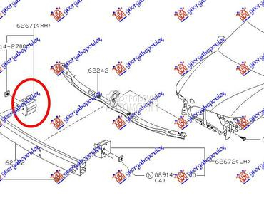 NOSAC PREDNJEG BRANIKA za Nissan Almera od 2000. do 2006. god.