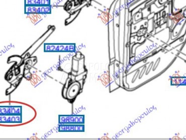 Podizac prozora za Hyundai Atos od 2003. do 2007. god.