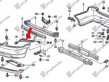 NOSAC PREDNJEG BRANIKA za Honda Civic od 2001. do 2004. god.