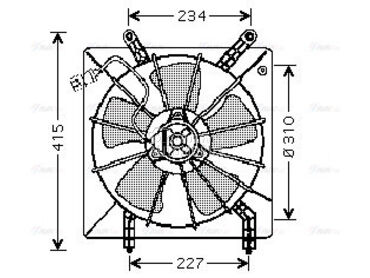 Ventilator za Honda Accord od 1998. do 2001. god.