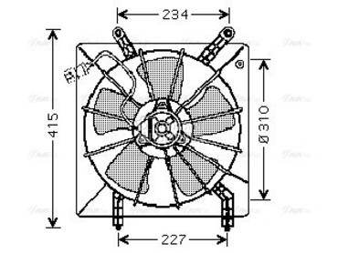 Ventilator za Honda Accord od 1998. do 2001. god.