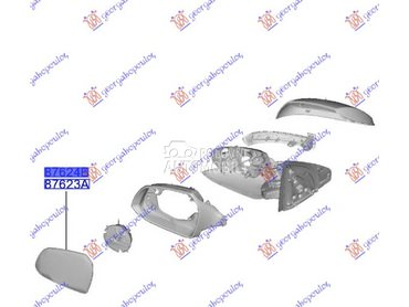 Staklo retrovizora za Hyundai i10 od 2019. do 2023. god.