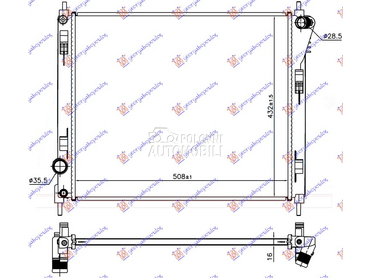Hladnjak za Nissan Pulsar