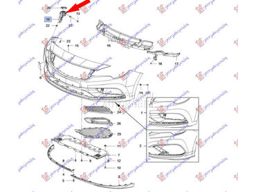 Nosac za Opel Astra K od 2016. do 2019. god.