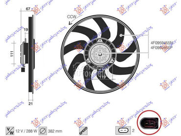 Ventilator za Audi A6 od 2008. do 2010. god.