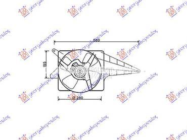 Ventilator za Opel Corsa B od 1997. do 2000. god.