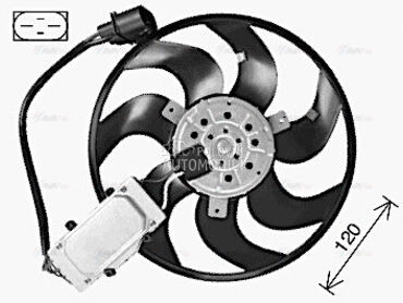 Ventilator za Volkswagen Touareg od 2003. do 2010. god.