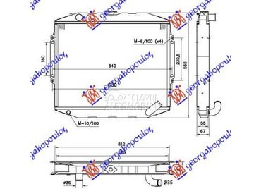 Hladnjak za Mitsubishi Pajero od 1992. do 1995. god.