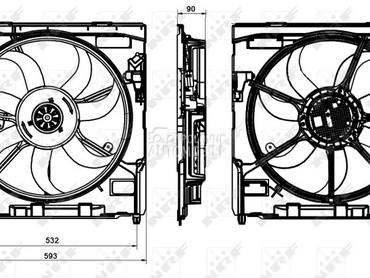 Ventilator za BMW X5 od 2007. do 2010. god.