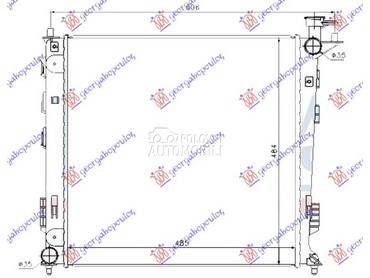Hladnjak za Kia Sportage od 2014. do 2015. god.