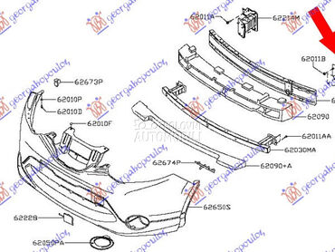 NOSAC PREDNJEG BRANIKA za Nissan Qashqai od 2017. do 2021. god.