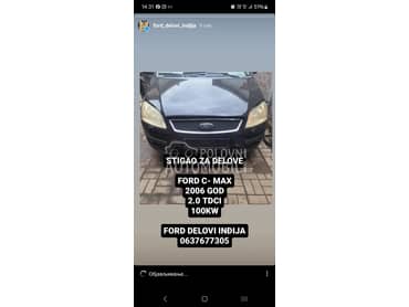 Svi delovi 2.0 Tdci za Ford C-Max od 2005. do 2008. god.