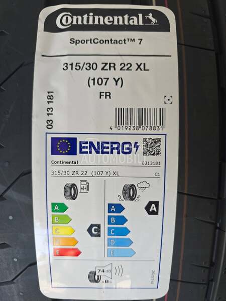 Continental 315/30 R22 Letnja